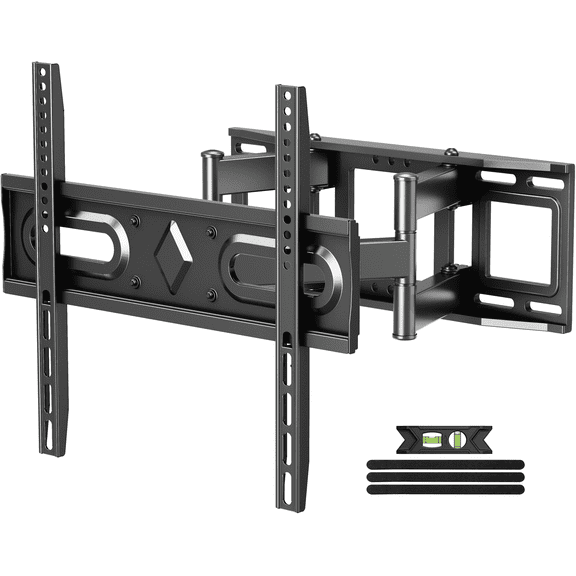USX MOUNT TV Wall Mount for 26-70 Inch Flat Curved TVs, Full Motion TV Mount Max VESA 400x400mm up to 110lbs  Fits 8"/12"/16" Wood Stud