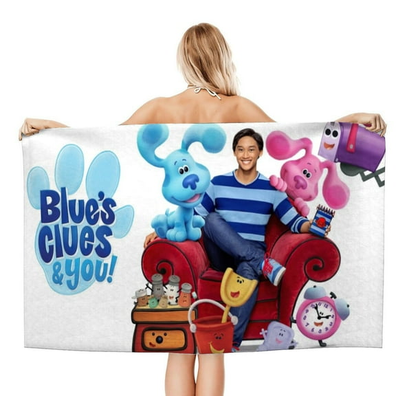 Blue's Clues Gifts Beach Towel for Women Girl Birthday Inspired Fan Bath Outdoor Music Lover