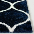 thumbnail image 3 of SAFAVIEH Tahoe Thelma Quatrefoil Shag Area Rug, 8' x 10', Navy/White, 3 of 8