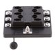 thumbnail image 3 of Soporte de Caja de Fusibles de 6 Vías para Fusibles de 2 Pines / Micro Coche Barco Marino Cola Portafusibles Mini Fuse Holder, 3 of 8