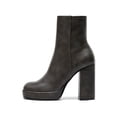 thumbnail image 5 of Women's Ankle Boots, Platform Chunky High Heel, Retro Square Toe, Side Zipper - Perfect for Parties & Dates - Fashionable 2026, 5 of 7