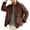Brown, variant on Rvwovn Barn Jacket for Men, Button Down Vintage Casual Work Jakcet with Patch Pockets, Spring Fall Outdoor Wear