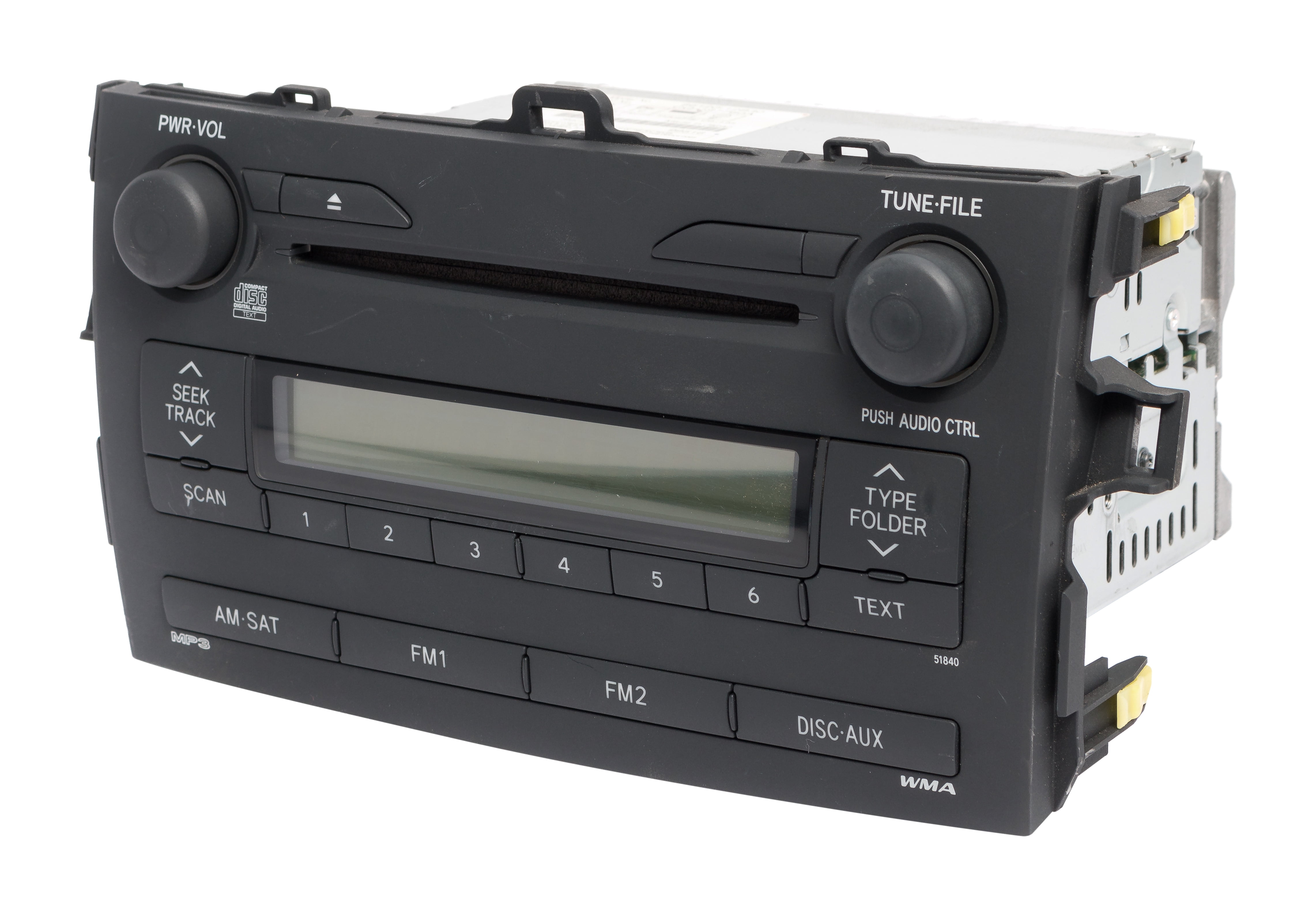 Restored 2009 Toyota Corolla AM FM Satellite-Capable Radio CD Player 8612012B30 Opt 51840 (Refurbished)