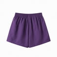 thumbnail image 5 of TOWED22 Girls Boys Athletic Shorts with Pockets High Waisted Running Shorts Soccer Gym Sports Active Short for Kids(Purple,9-10 Y), 5 of 8