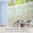 thumbnail image 4 of Glue-free Static Decorative Privacy Window Stained Glass Rainbow Film Self-adhesive Film UV-resistant Glass Sticker, 4 of 11