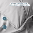 thumbnail image 6 of Bare Home Pillow Sham Set - Premium 1800 Collection - Double Brushed - Standard, Light Gray, 6 of 9