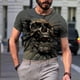 thumbnail image 4 of Hombre Unisex Diario Camiseta 3D Estampado Gráfico Estampados Animal Estampado Manga Larga Tops Casual Bloue Pompotops oipoqjl4745, 4 of 9