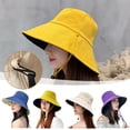 thumbnail image 3 of Clerance! Double-Sided Women'S Sun Hat Double-Sided Large Brim Fisherman Hat Korean Version Student All-Match Basin Hat Summer Breathable Sun Protection Sun Hat, 3 of 5