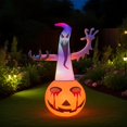 thumbnail image 2 of Halloween Sensation! 120Cm High Pvc Inflatable Led Pumpkin for Outdoor Decor, 2 of 5