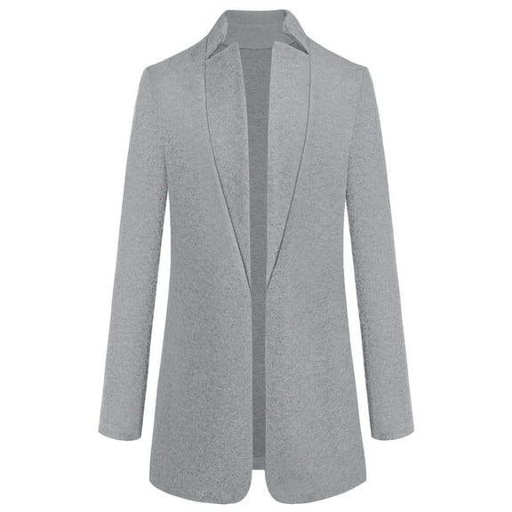 Women's Long Cardigans Sweater Coat Warm Trench Coatigan Blazer Jacket Coat (Grey S)