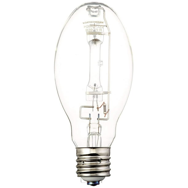 Satco S1936 4500k 175 Watt Clear Mogul Base Ed28 Mercury Vapor Lamp Walmart Com Walmart Com
