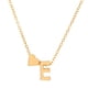 thumbnail image 2 of Collar para mujer, joyería para mujer, joyería para mujer, collar con colgante de corazón con 26 letras en inglés, cadena corta de clavícula con forma de corazón, 2 of 5