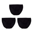 thumbnail image 1 of Qarigey Bragas de seda de morera para mujer, 3 piezas, ropa interior, lencería Sexy, calzoncillos cómodos, pantalones cortos, diario para Ropa interior Negro L, 1 of 6