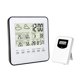 thumbnail image 1 of Higrómetro inalámbrico para estación meteorológica digital LCD de 5 '' en / termómetro para exteriores Sharpla Termómetro inalámbrico para interiores, 1 of 4