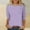 A_ Purple, variant on Olyvenn 2025 Fashion Spring Tops 3/4 Sleeve Length Trendy Shirts Dressy Casual Work Blouse Ladies Tie Dye Summer Outfits Purple M