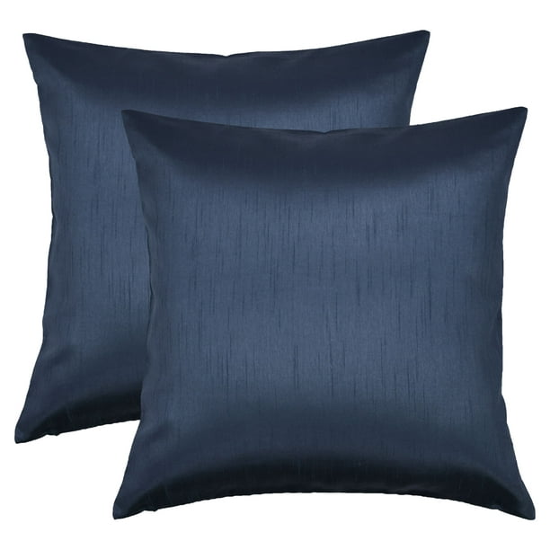 Aiking Home 26x26 Inches Faux Silk Square European Shams, Zipper