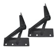 thumbnail image 1 of Mobutofu 2pcs Self Closing Spring Hinge Steel Hinge Black Household Use, 1 of 7