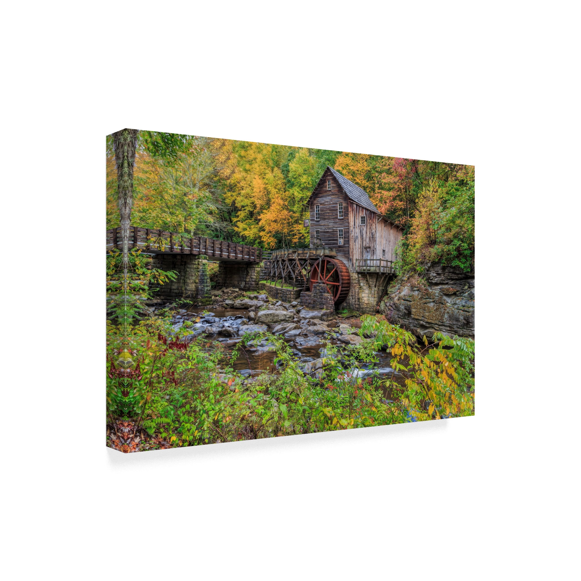 Trademark Fine Art 'Grist Mill Fall 1' Canvas Art by Galloimages Online
