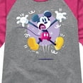 thumbnail image 3 of Disney - Mickey Jump - Youth Girls Raglan Graphic T-Shirt, 3 of 5