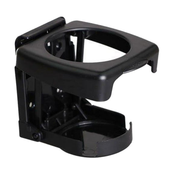Adjustable Folding Drink Holder with Screws and Tapes, Folding Automotive Cup Holders for Marine Boat Car Truck , Black