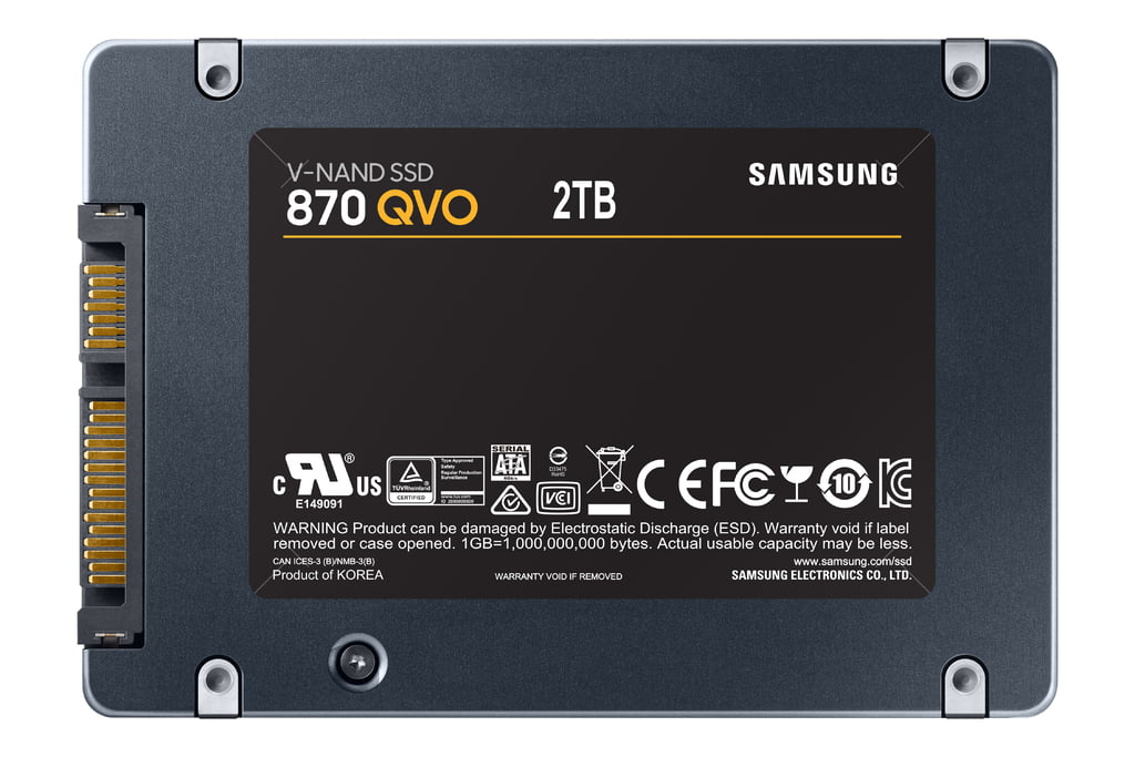 Samsung SSD 870 QVO 2TB MZ-77Q2T0B 4台セット