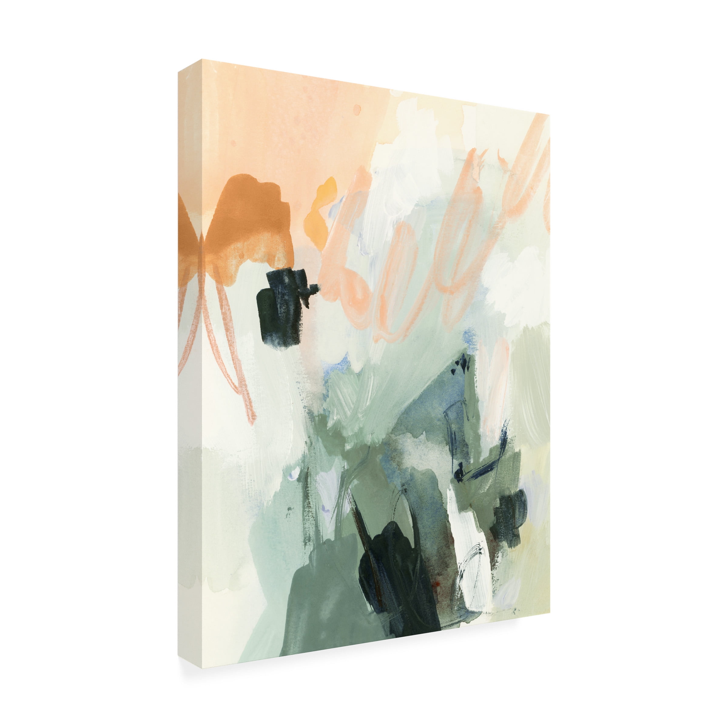 Victoria Barnes 'Moss And Peach I' Canvas Art