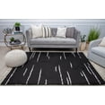 thumbnail image 4 of Rugs America BT40A Introspective Black Abstarct Shag Black Area Rug, 2'6" x 8', 4 of 6