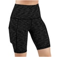 thumbnail image 4 of LEKWK Short Leggings for Women High Waist Side Pockets Tummy Control Gym Leggings Stretchy Yoga Workout Leggings Compression Running Athletic Gear, 4 of 7