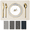 Beige, variant on Homieway Faux Leather Placemats Set of 6, 18 x 12 Inch Heat Resistant & Waterproof Table Placemats, Easy to Clean Rectangle Place Mats for Dining Table, Beige