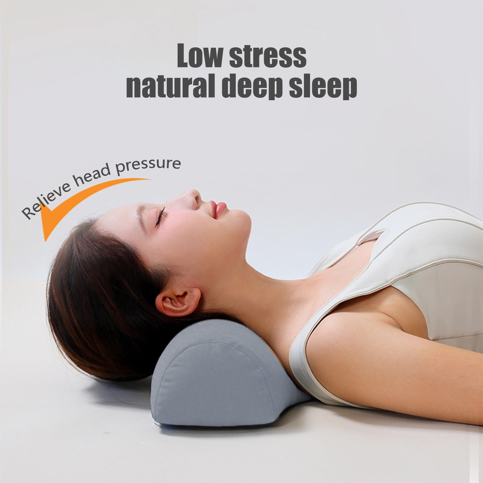 SPOORYYO Cervical Traction Pillow, Ergonomic Memory Foam Neck Support Pillow Designed to Suit Neck Curves for Improved Sleep