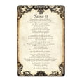 thumbnail image 2 of BingTong Spanish Psalm 91 Wood Sign Aluminum Decor Signs Vintage Psalm 91 Wall Art Spanish Inspirational Religious Decor, Home Prayer Room & Holiday Celebrations Metal Sign Khaki, 2 of 6