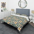 thumbnail image 3 of Designart 'Botanical Retro Design III' Mid-Century Modern Duvet Cover Set, 3 of 4