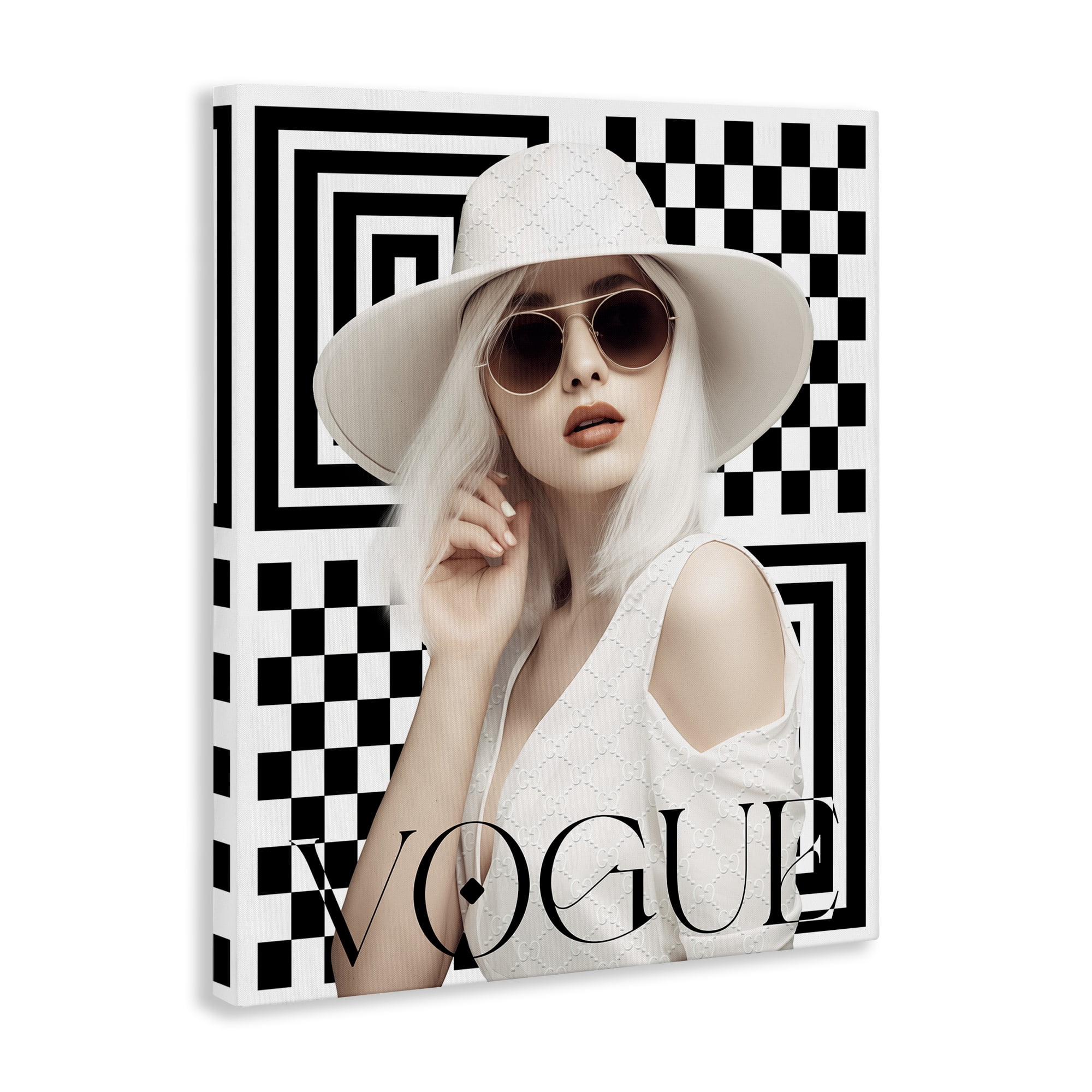 Stupell Industries Mod Elegance Woman Fashion Painting Wrapped Canvas Art Print Wall Art, 36 x 48