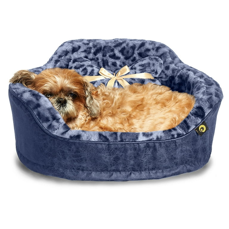 Precious Tails Leopard Princess Cat Dog Bed Small Walmart