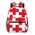 thumbnail image 1 of Disketp Red Cross 1 Mochila Estampada para Hombre y Mujer – Mochila Ligera Clásica con Múltiples Bolsillos para Universidad, Trabajo y Viajes-One Size, 1 of 5