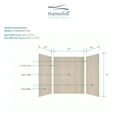 thumbnail image 5 of Transolid Ewk606072 Expressions 60" W X 60" D X 72" H Three Panel Shower Wall Kit -, 5 of 6