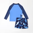 thumbnail image 6 of AUNVITO Toddlers and Baby Boys Sun Protection Swim Set for Boys Long Sleeve Bathing Suits with Swim Shorts Two Piece Swimwear, 6 of 9