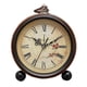 thumbnail image 3 of Reloj de mesa,Reloj de mesa de diseño retro silencioso sin tictac,Reloj de escritorio preciso y sencillo con números romanos,Reloj despertador pequeño de escritorio,decoración elegante para, 3 of 8