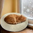 thumbnail image 3 of 15.75 Inch Round Cat Bed for Indoor Cats Soft Warm Cuddle Sleeper Reversible Cushion Washable Pet Bed for Small Dogs and Cats Cozy Comfortable Mat, 3 of 3