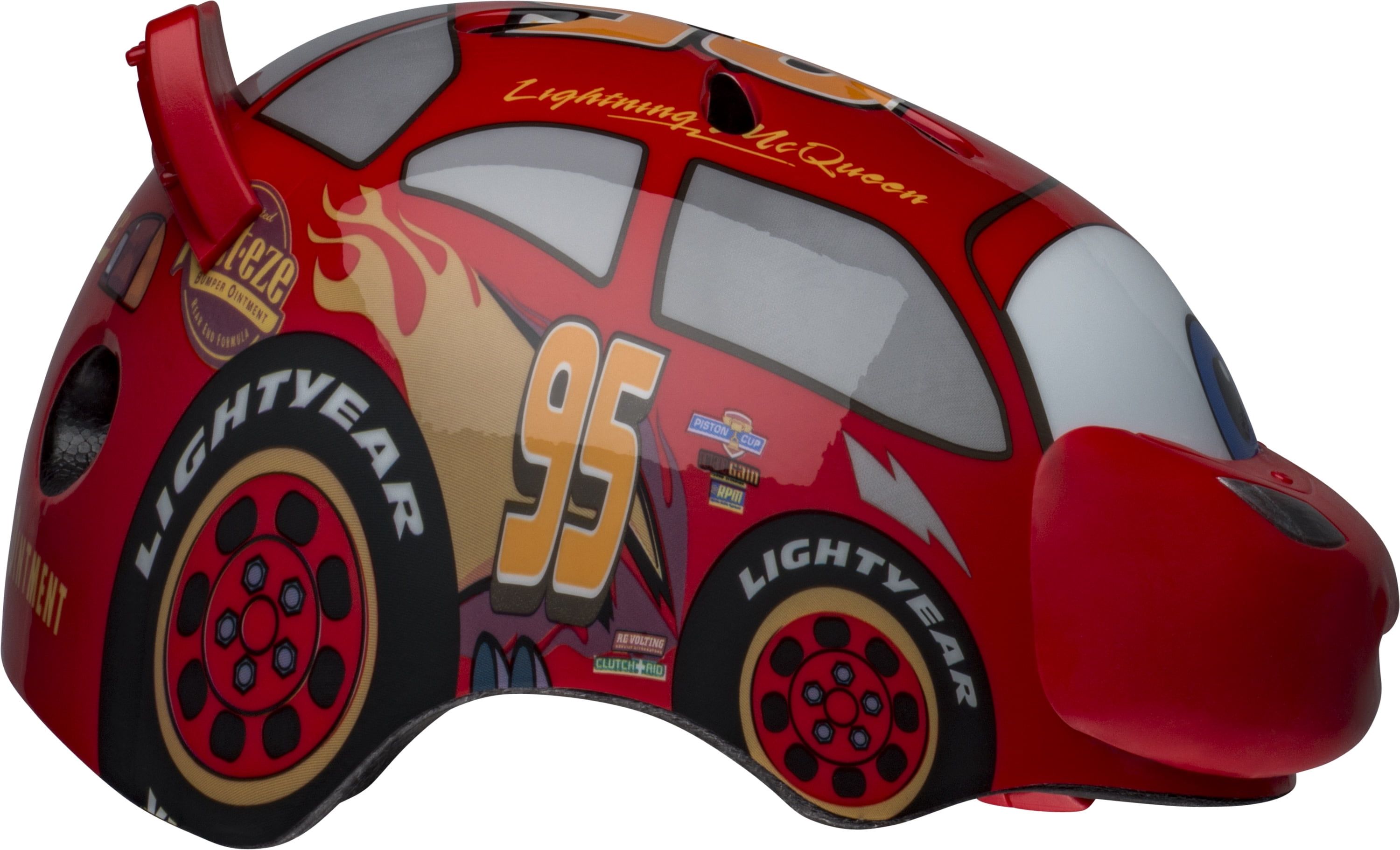 Cars 3D Lightning McQueen Toddler Multisport Helmet, 3+ (48-52)