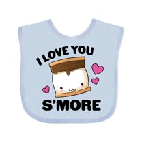 Inktastic Valentines Day I Love You S'more with Pink Hearts Boys or Girls Baby Bib