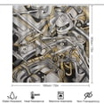 thumbnail image 2 of Abstract Oil Painting Shower Curtain Sets with Rugs 4 Piece Rustic, 2 of 8