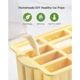 thumbnail image 2 of Moldes para helados MEETRUE, 12 piezas de silicona, con palitos y cepillo, 2 of 7