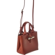 Longchamp Le Roseau XS Leather Handbag, Brown