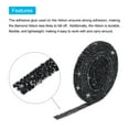thumbnail image 4 of 1 Pcs Resin Rhinestones Trim 3 Yards x 0.4 inch Self Adhesive Black Crystal Ribbons Rhinestone for DIY Crafts, 4 of 5
