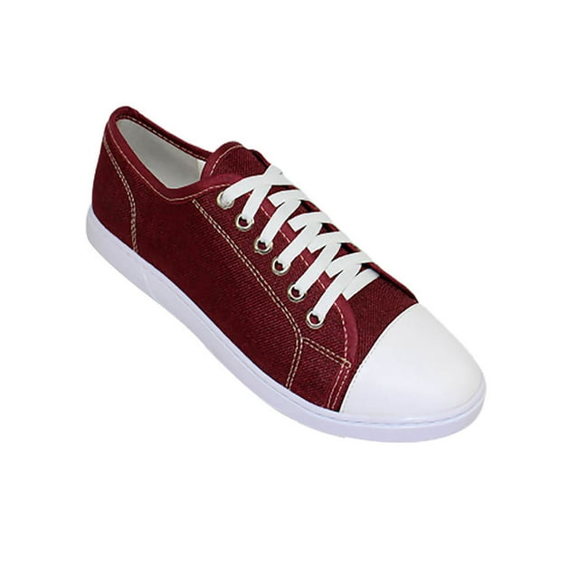 TENIS CASUAL LEON MUJER MERLOT VINO LONA 3823 LEON 3823p