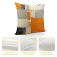 thumbnail image 4 of YINGXI  Orange Grey Throw Pillow Covers Modern Abstract Pillow Cases Contemporary Art Decorative Cushion Cases for Sofa Couch 18x18in, 4 of 5