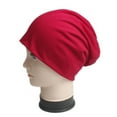 thumbnail image 2 of Maoww Candy Color Women Man Knit Polyester Hat Elastic Pure Color Beanie Outdoor Skiing Riding Cap, 2 of 8