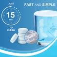 thumbnail image 4 of MySmile 120 Retainer Cleanser Tablets Invisalign Cleaner, Removes Odors Discoloration Stains and Plaque, Denture Cleansers Retainers Mouth Guards Denture Bath, Mint, 4 of 11
