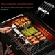 thumbnail image 1 of Juego de Brochetas para Parrilla de 3 Vías, Brochetas de Camarones para Asar, Tenedor para Barbacoa Semiautomático Reutilizable, Palito de Kebab para Exteriores, 1 of 8